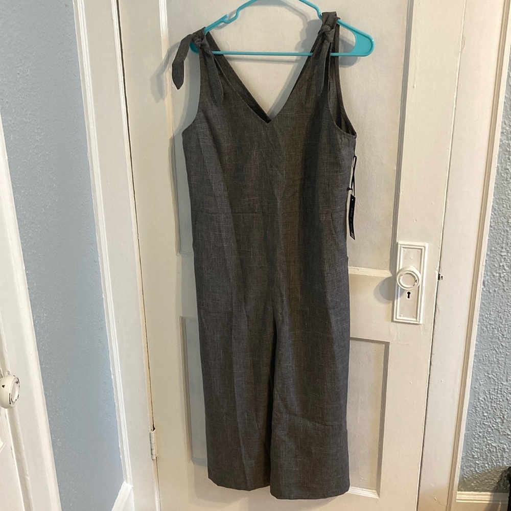 Wide Leg Capri Jumpsuit/Overalls